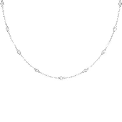 Gareluna Lab Diamond Station Necklace (3 ct. tw.)