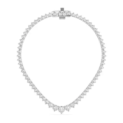 Round Lab Diamond Graduated Riviera Necklace (9 ct. tw.)