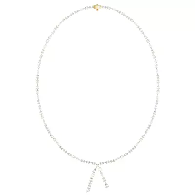 Isara Mixed Shape Lab Diamond Lariat Necklace