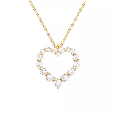 Amora Heart Lab Diamond Necklace (1.00 ct. tw.)