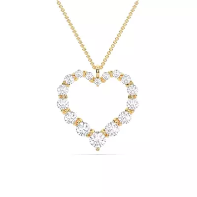 Amora Heart Lab Diamond Necklace (2.00 ct. tw.)