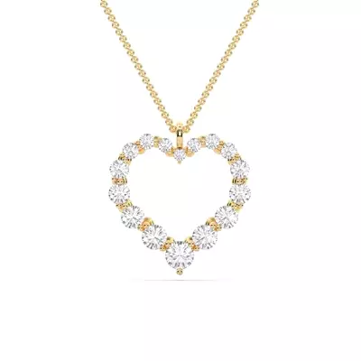 Amora Heart Lab Diamond Necklace (1.50 ct. tw.)