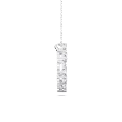Mixed Shape Lab Diamond C Initial Pendant