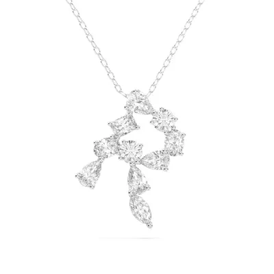 Mixed Shape Lab Diamond R Initial Pendant