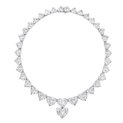 Riviera Heart Lab Diamond Masterpiece Necklace (166.56 ct. tw.)