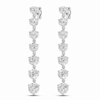 Sway Graduated Round Lab Diamond Earrings (6 ct. tw.)