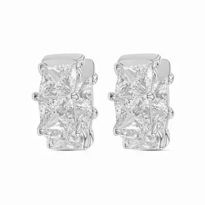 Princess Inside-Out Lab Diamond Hoop Earrings (7.5 ct. tw.)