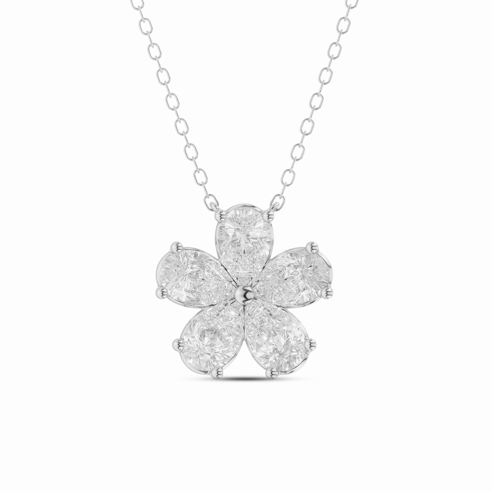 Pear Bloom Lab Diamond Pendant (1.65 ct. tw.)