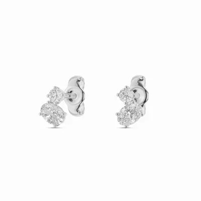 Oval Duo Lab Diamond Stud Earrings (.33 ct. tw.)