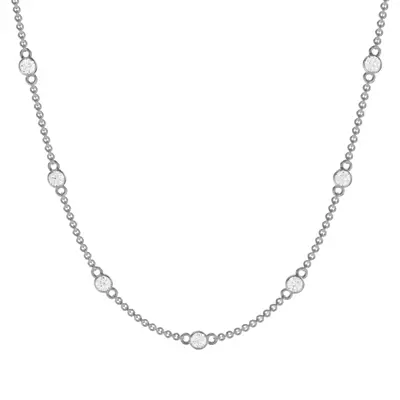 Bezel Lab Diamond Station Necklace (2.00 ct. tw.)