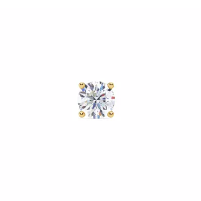 Single Lab Diamond Screw Back Stud Earring (1ct)
