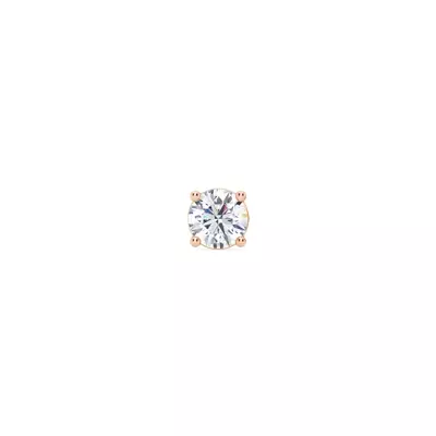 Single Lab Diamond Screw Back Stud Earring (3/8ct)