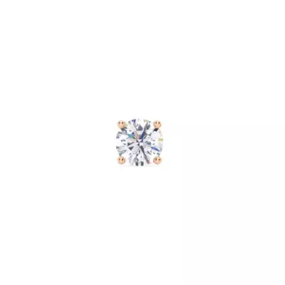 Single Lab Diamond Screw Back Stud Earring (3/4ct)