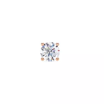 Single Lab Diamond Screw Back Stud Earring (1ct)