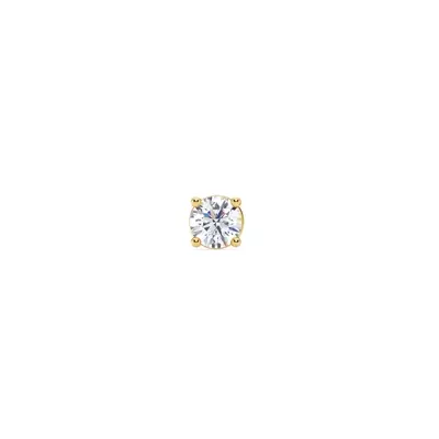 Single Lab Diamond Screw Back Stud Earring (1/4ct)