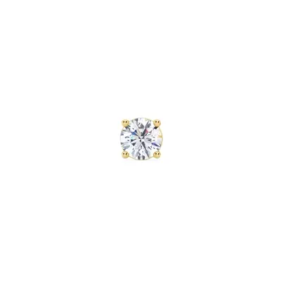 Single Lab Diamond Screw Back Stud Earring (1/2ct)