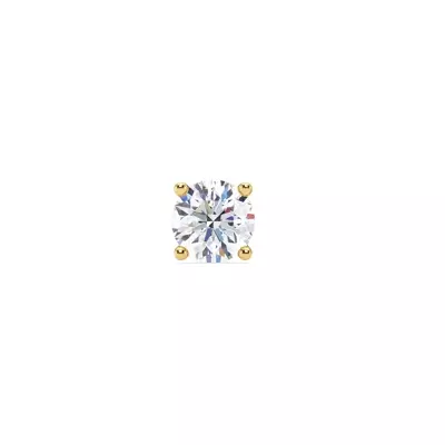 Single Lab Diamond Screw Back Stud Earring (1ct)