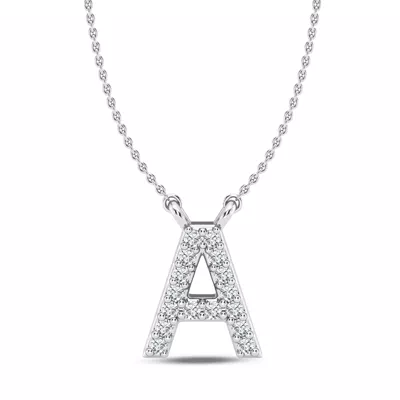 Lab Diamond Initial Necklace – A