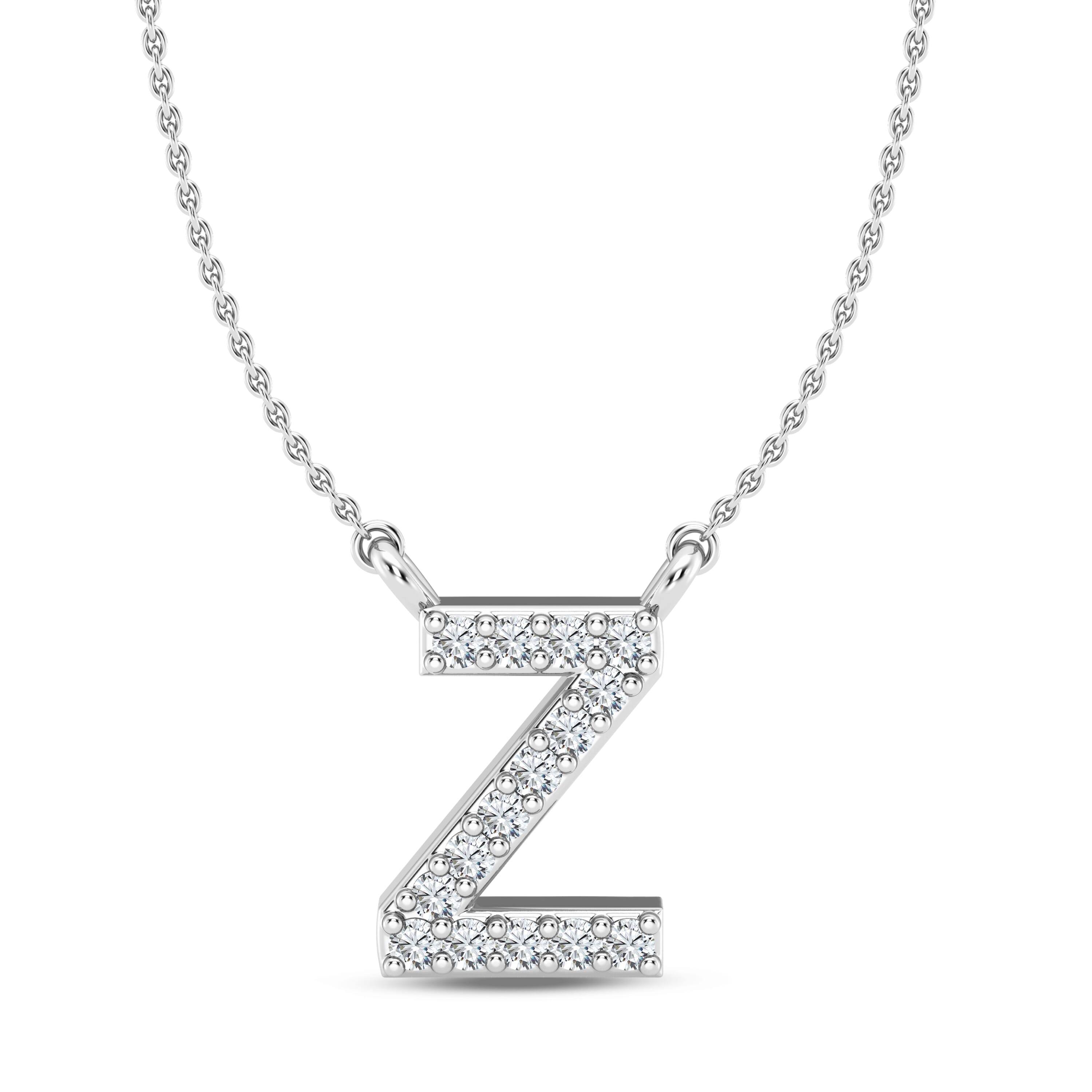 Lab Diamond Initial Necklace – Z