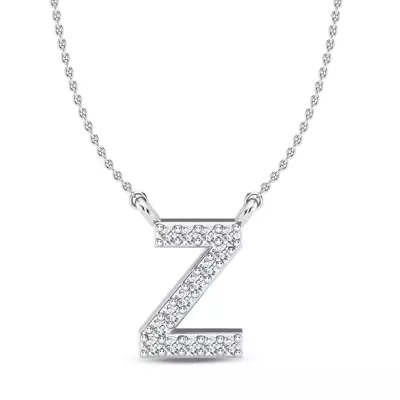 Lab Diamond Initial Necklace – Z