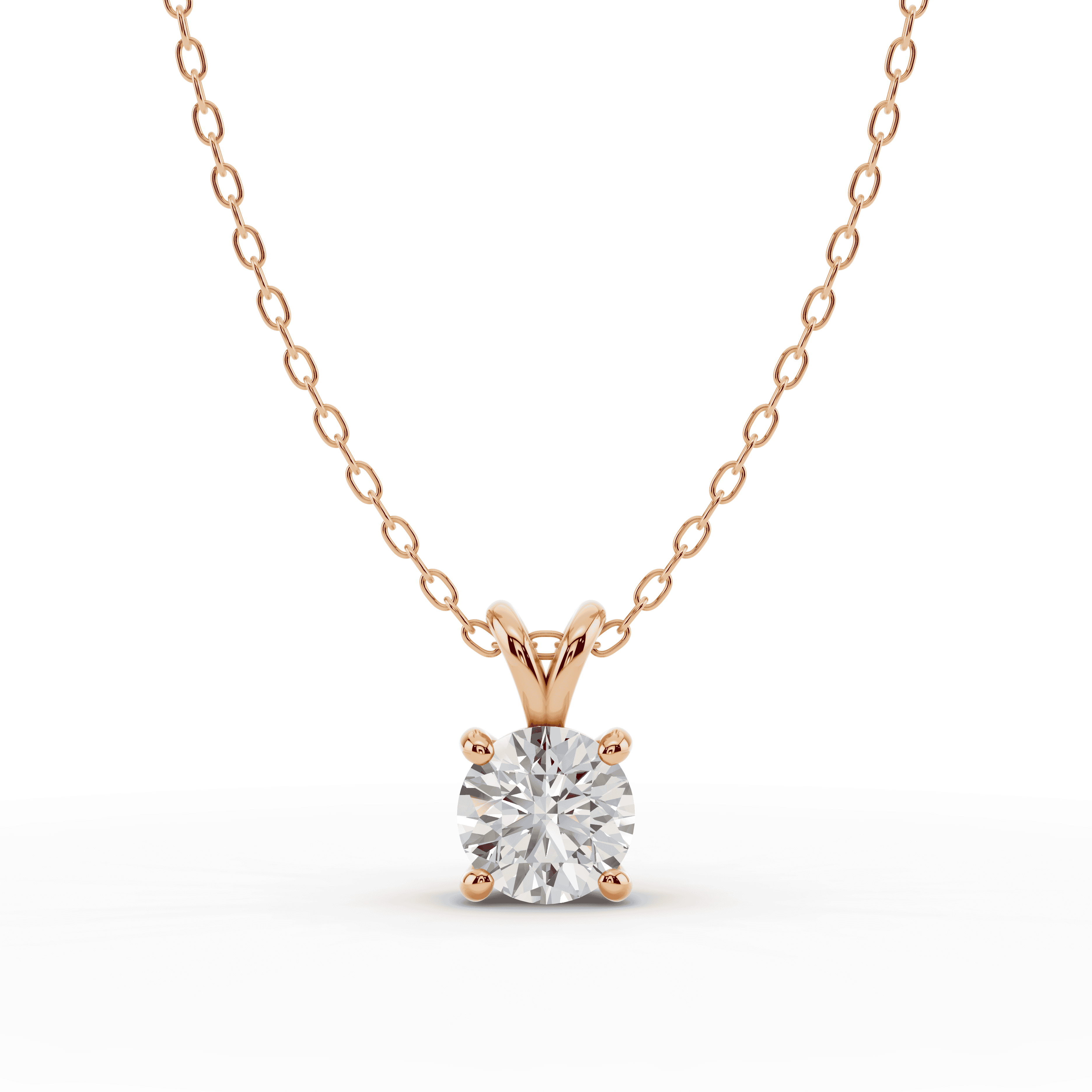 Split Bail Lab Diamond Solitaire Necklace (1.00 ct.)