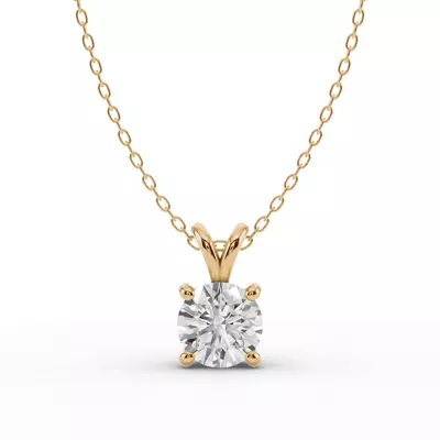 Split Bail Lab Diamond Solitaire Necklace (2.00 ct.)