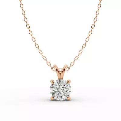 Split Bail Lab Diamond Solitaire Necklace (1.50 ct.)