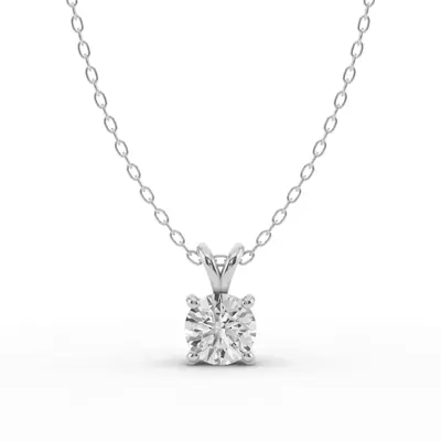 Split Bail Lab Diamond Solitaire Necklace (1.00 ct.)