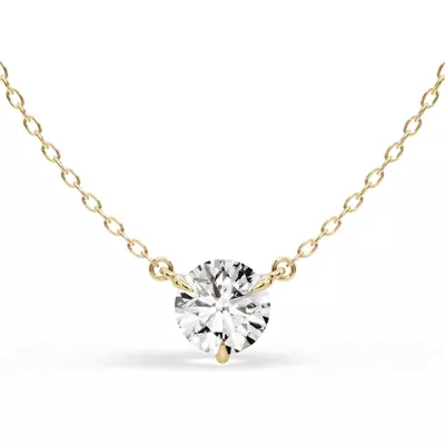 3-Prong Lab Diamond Solitaire Necklace (1.5 ct.)