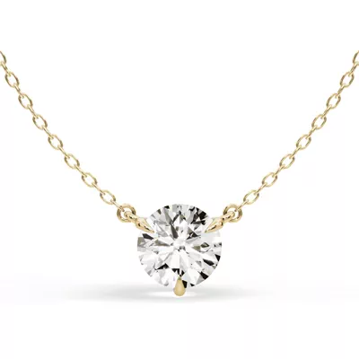 3-Prong Lab Diamond Solitaire Necklace (2 ct.)