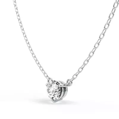 3-Prong Lab Diamond Solitaire Necklace (1/2 ct.)