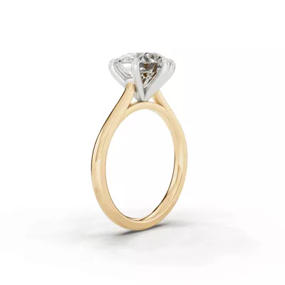 Tradition Cathedral Solitaire 3.00 ct. Round Lab Engagement Ring (1.8mm)