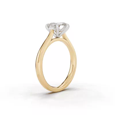 Tradition Cathedral Solitaire 1.50 ct. Oval Lab Engagement Ring (2.2mm)