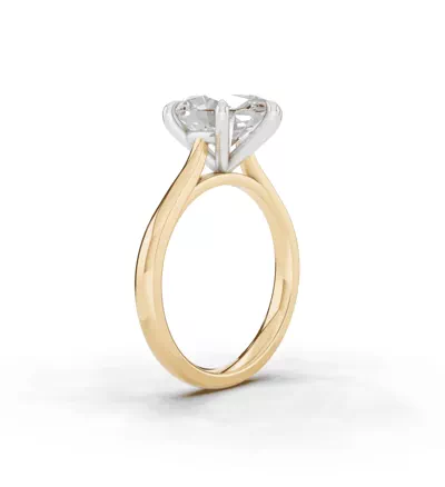 Tradition Cathedral Solitaire 3.00 ct. Oval Lab Engagement Ring (2.2mm)