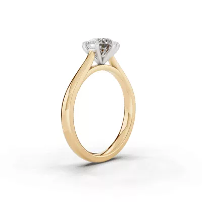 Tradition Cathedral Solitaire 1.00 ct. Round Lab Engagement Ring (2.2mm)
