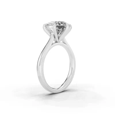 Tradition Cathedral Solitaire 4.00 ct. Round Lab Engagement Ring (2.2mm)