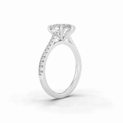 Tradition Cathedral Pavé 2.00 ct. Oval Lab Engagement Ring (1.8mm)