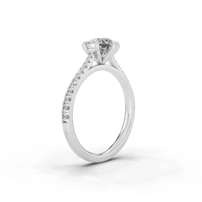 Tradition Cathedral Pavé 1.00 ct. Round Lab Engagement Ring (1.8mm)
