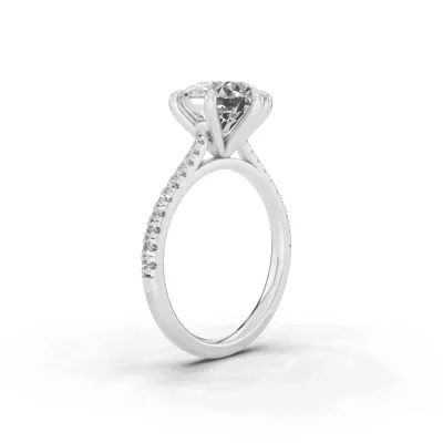 Tradition Cathedral Pavé 3.00 ct. Round Lab Engagement Ring (1.8mm)