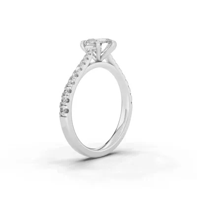 Tradition Cathedral Pavé 1.00 ct. Oval Lab Engagement Ring (2.2mm)