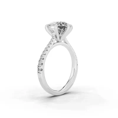 Tradition Cathedral Pavé 3.00 ct. Round Lab Engagement Ring (2.2mm)