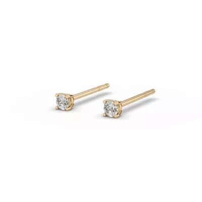 Stackable Lab Diamond Vermeil Studs