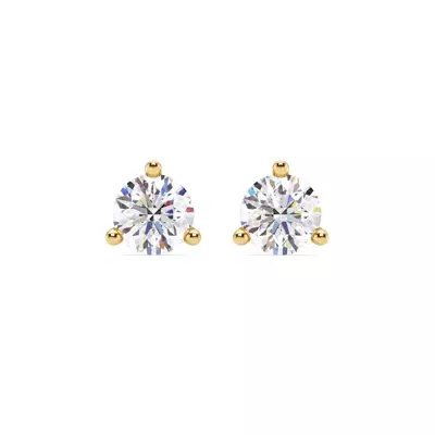 Three-Prong Martini Lab Diamond Screw-Back Earrings (2 ct. tw.)