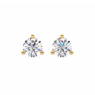 Three-Prong Martini Lab Diamond Screw-Back Earrings (3 ct. tw.)