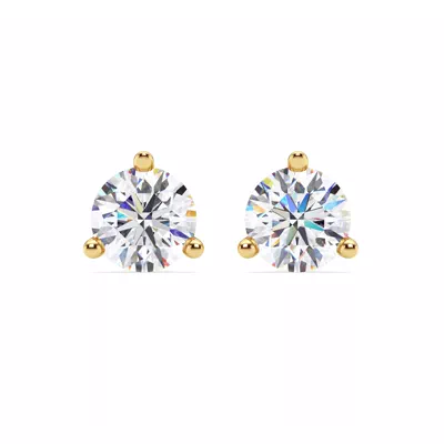 Three-Prong Martini Lab Diamond Screw-Back Earrings (4 ct. tw.)