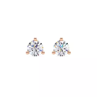 Three-Prong Martini Lab Diamond Screw-Back Earrings (1 1/2 ct. tw.)