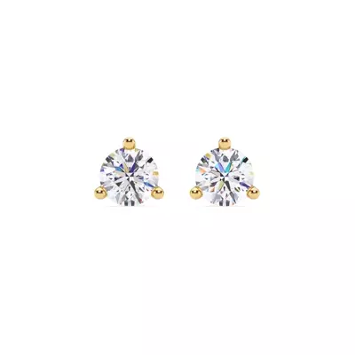 Three-Prong Martini Lab Diamond Screw-Back Earrings (1 1/2 ct. tw.)
