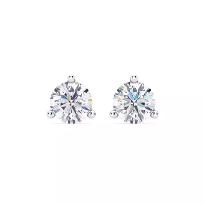 Three-Prong Lab Diamond Martini Earrings (3 ct. tw.)