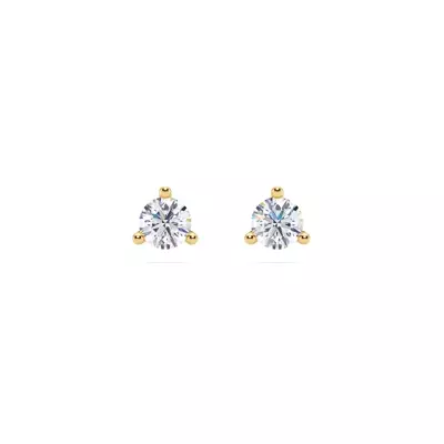 Three-Prong Lab Diamond Martini Earrings (1/2 ct. tw.)