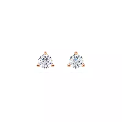 Three-Prong Lab Diamond Martini Earrings (1/2 ct. tw.)